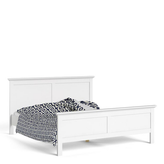 Paris Super King Bed in White