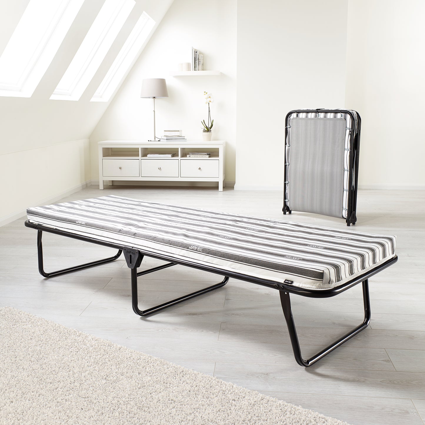 Value Single Folding Bed with Rebound e-Fibre Mattress