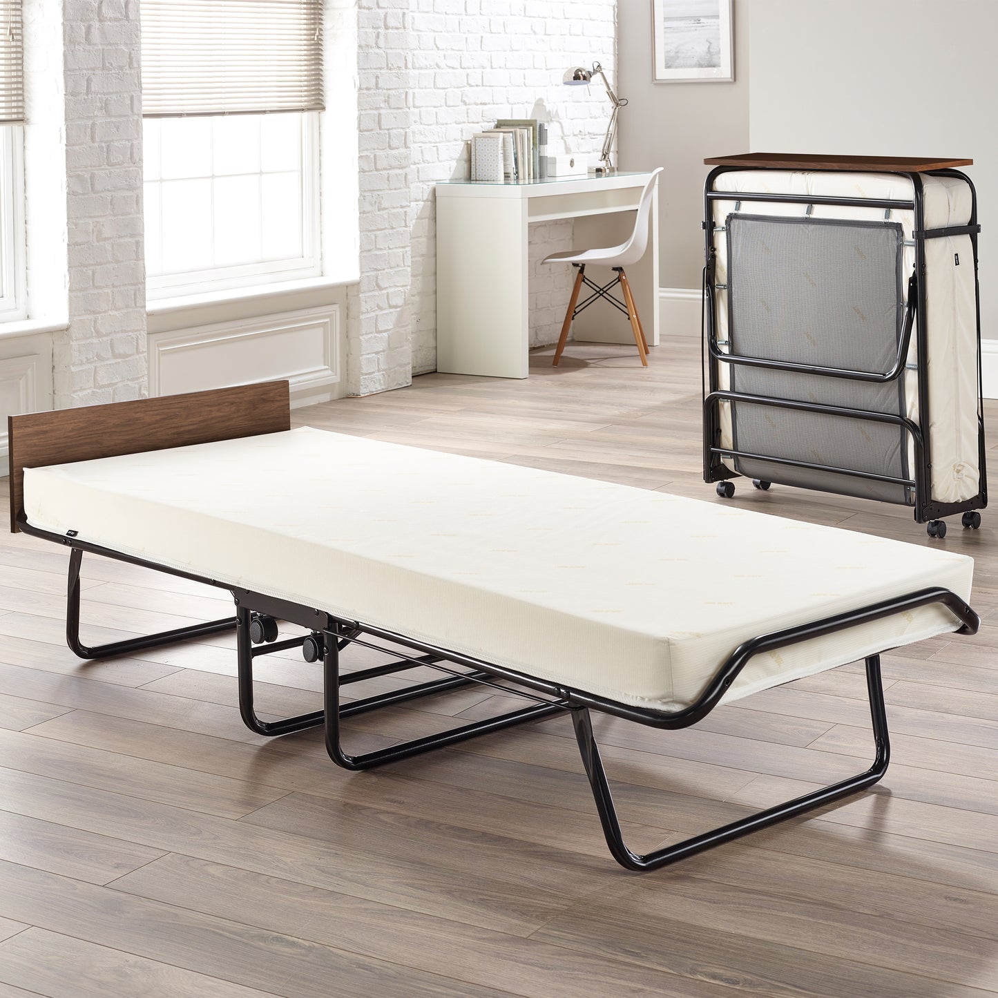 Visitor Contract Single Folding Bed with Performance e-Fibre Mattress