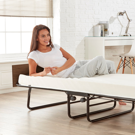 Visitor Contract Single Folding Bed with Performance e-Fibre Mattress