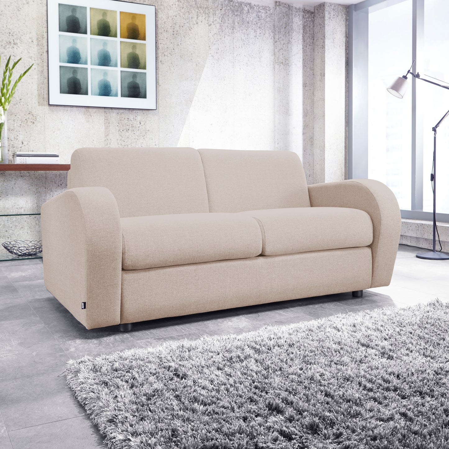 Retro Two Seater Sofa Bed