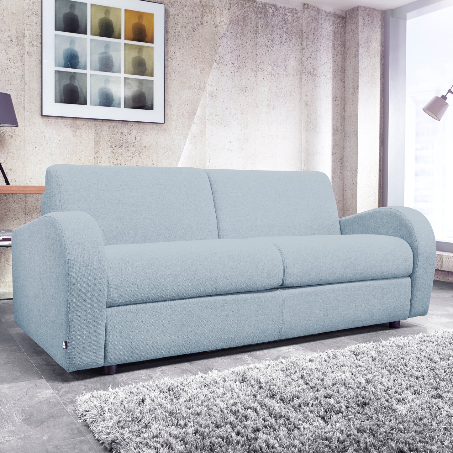 Retro Three Seater Sofa Bed