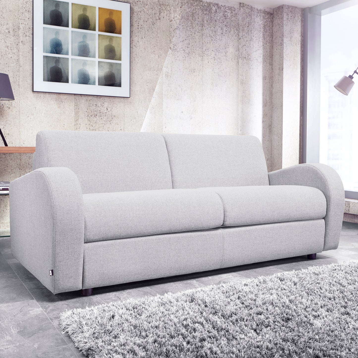 Retro Three Seater Sofa Bed