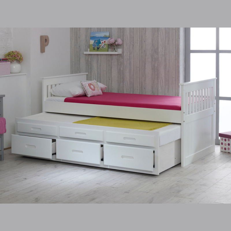 Captain Trundle Bed White